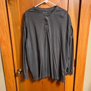 Roundtree & Yorke Charcoal Long Sleeve Shirt